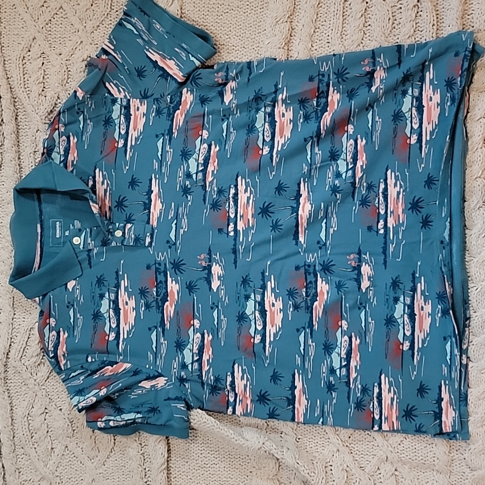 Mens Hawaiian polo size xl